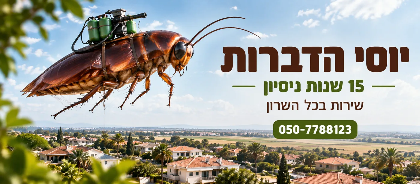תמונת קאבר לפייסבוק לעסק הדברה, בגודל שעובד גם בנייד וגם במחשב